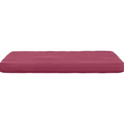 vidaXL Sædepuder 4 pcs Vinrød 40 x 40 x 3 cm Fløjl