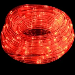 vidaXL Sejllys med 1200 LED'er Rød 50 m PVC