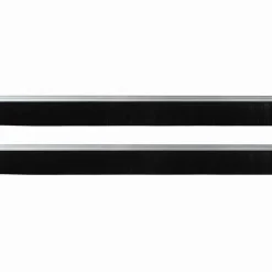 vidaXL Selvklæbende dørbørstetætninger 2 pcs Sølv 100 cm