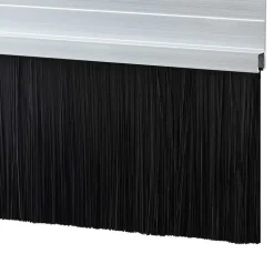 vidaXL Selvklæbende dørbørstetætninger 2 pcs Sølv 100 cm