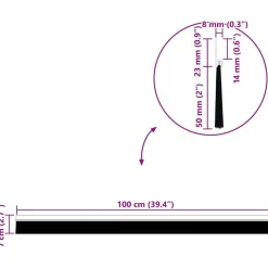 vidaXL Selvklæbende dørbørstetætninger 2 pcs Sølv 100 cm
