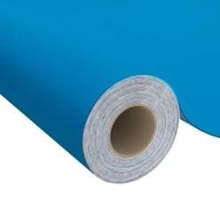 vidaXL selvklæbende folie til møbler 500x90 cm PVC azurblå