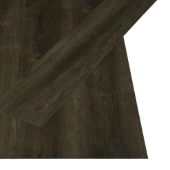 vidaXL Selvklæbende Gulvplank Natur 32 pcs Mørk Brun 4,46 m² PVC