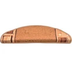 vidaXL selvklæbende trappemåtter 5 stk. 65x21x4 cm beige