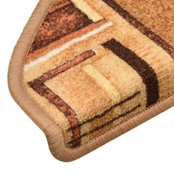 vidaXL selvklæbende trappemåtter 5 stk. 65x21x4 cm beige
