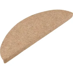vidaXL selvklæbende trappemåtter 15 stk. 56x17x3 cm beige
