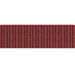 vidaXL Selvklæbende Trappemåtter Stribet 15 pcs Rød 65 x 21 x 4 cm