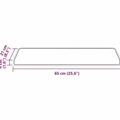 vidaXL Selvklæbende Trappemåtter Stribet 15 pcs Rød 65 x 21 x 4 cm