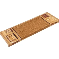 vidaXL selvklæbende trappemåtter 5 stk. 65x21x4 cm beige