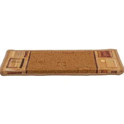 vidaXL selvklæbende trappemåtter 5 stk. 65x21x4 cm beige