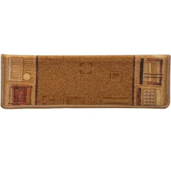 vidaXL selvklæbende trappemåtter 5 stk. 65x21x4 cm beige
