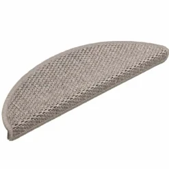 vidaXL selvklæbende trappemåtter 15 stk. 56x17x3 cm sisal-look sølv