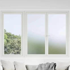 vidaXL Selvklæbende Vinduesfolie Frostet grå 45 x 2000 cm PVC