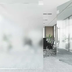 vidaXL Selvklæbende Vinduesfolie Frostet grå 45 x 2000 cm PVC