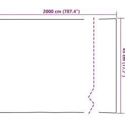 vidaXL Selvklæbende Vinduesfolie Frostet grå 45 x 2000 cm PVC