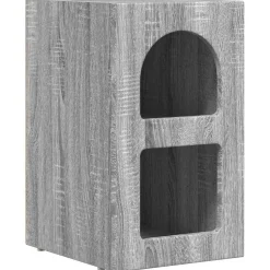 vidaXL Sengebord Grå Sonoma 29,5 x 33,5 x 50 cm Konstrueret træ