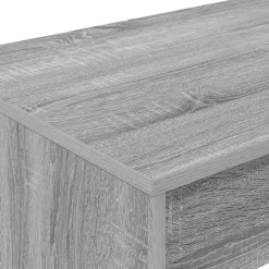 vidaXL Sengebord Grå Sonoma 100 x 45 x 75 cm Konstrueret træ