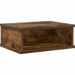 vidaXL Sengebord Røget eg 40 x 31 x 15 cm Konstrueret træ