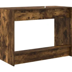 vidaXL Sengebord Røget eg 100 x 45 x 75 cm Konstrueret træ