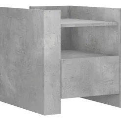 vidaXL sengebord 45x50x50 cm konstrueret træ betongrå