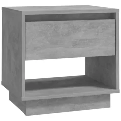 vidaXL sengebord 45x34x44 cm konstrueret træ betongrå