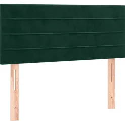 vidaXL sengegavl 80x5x78/88 cm fløjl mørkegrøn
