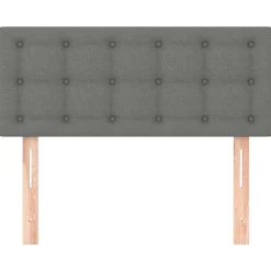 vidaXL sengegavl 80x5x78/88 cm stof mørkegrå