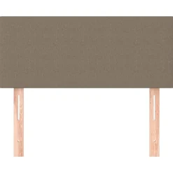 vidaXL sengegavl 80x5x78/88 cm stof gråbrun