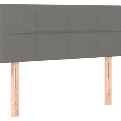 vidaXL sengegavl 80x5x78/88 cm stof mørkegrå