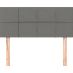 vidaXL sengegavl 80x5x78/88 cm stof mørkegrå