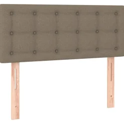vidaXL sengegavl 80x5x78/88 cm stof gråbrun