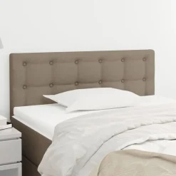 vidaXL sengegavl 80x5x78/88 cm stof gråbrun