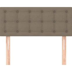 vidaXL sengegavl 80x5x78/88 cm stof gråbrun