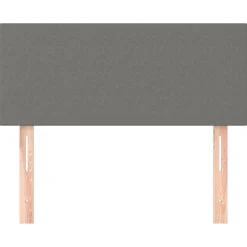 vidaXL sengegavl 80x5x78/88 cm stof mørkegrå
