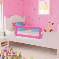 vidaXL sengegelænder til barneseng 102 x 42 cm pink