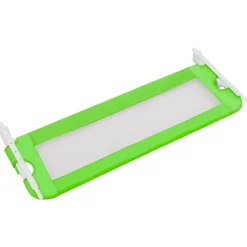 vidaXL sengegelænder til barneseng 120 x 42 cm polyester grøn