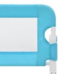 vidaXL sengegelænder til barneseng 120 x 42 cm polyester blå