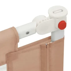 vidaXL sengehest 100x25 cm stof gråbrun
