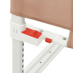 vidaXL sengehest 100x25 cm stof gråbrun