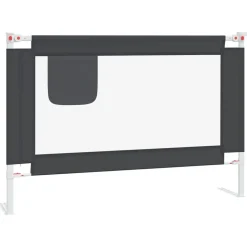 vidaXL sengehest 100x25 cm stof mørkegrå