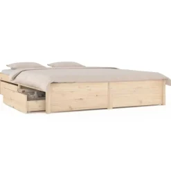 vidaXL sengeramme med skuffer 140x190 cm