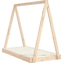 vidaXL sengeramme til juniorseng 70x140 cm massivt fyrretræ