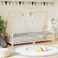 vidaXL sengeramme til juniorseng 80x200 cm massivt fyrretræ
