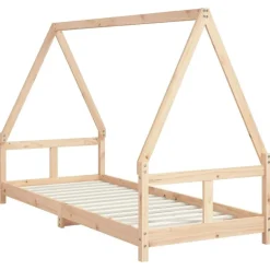 vidaXL sengeramme til juniorseng 80x200 cm massivt fyrretræ