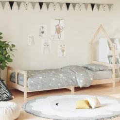 vidaXL sengeramme til juniorseng 80x200 cm massivt fyrretræ