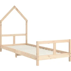 vidaXL sengeramme til juniorseng 80x200 cm massivt fyrretræ