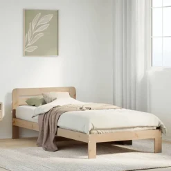 vidaXL sengeramme uden madras 90x200 cm massivt fyrretræ