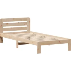 vidaXL sengeramme uden madras 90x200 cm massivt fyrretræ