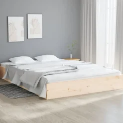 vidaXL sengeramme uden madras 200x200 cm massivt træ