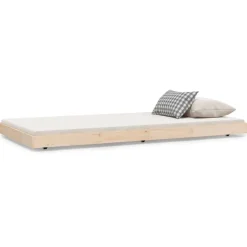 vidaXL sengeramme uden madras 100x200 cm massivt fyrretræ